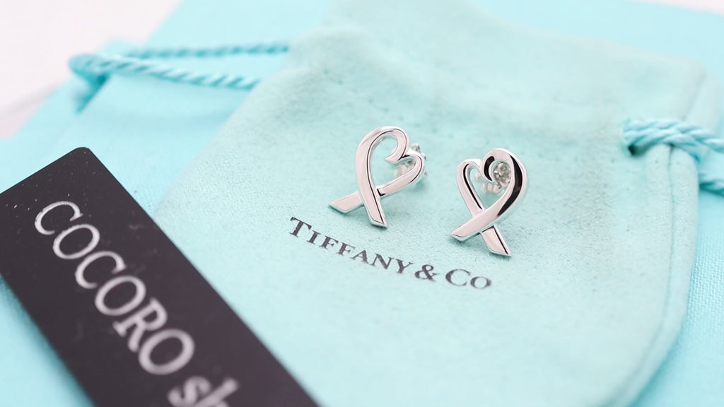 TIFFANY&Co. ラビングハート パロマピカソ スタッド ピアス AG925