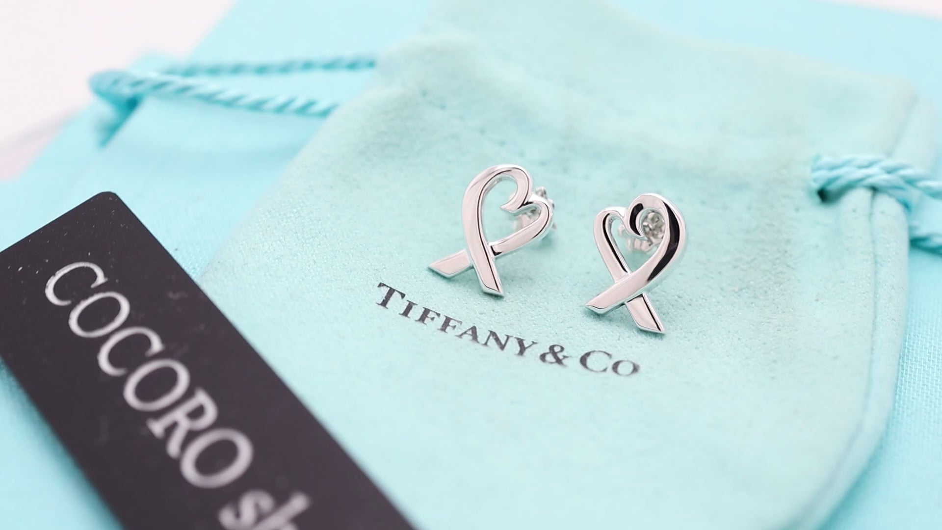TIFFANY&Co. ラビングハート パロマピカソ スタッド ピアス AG925