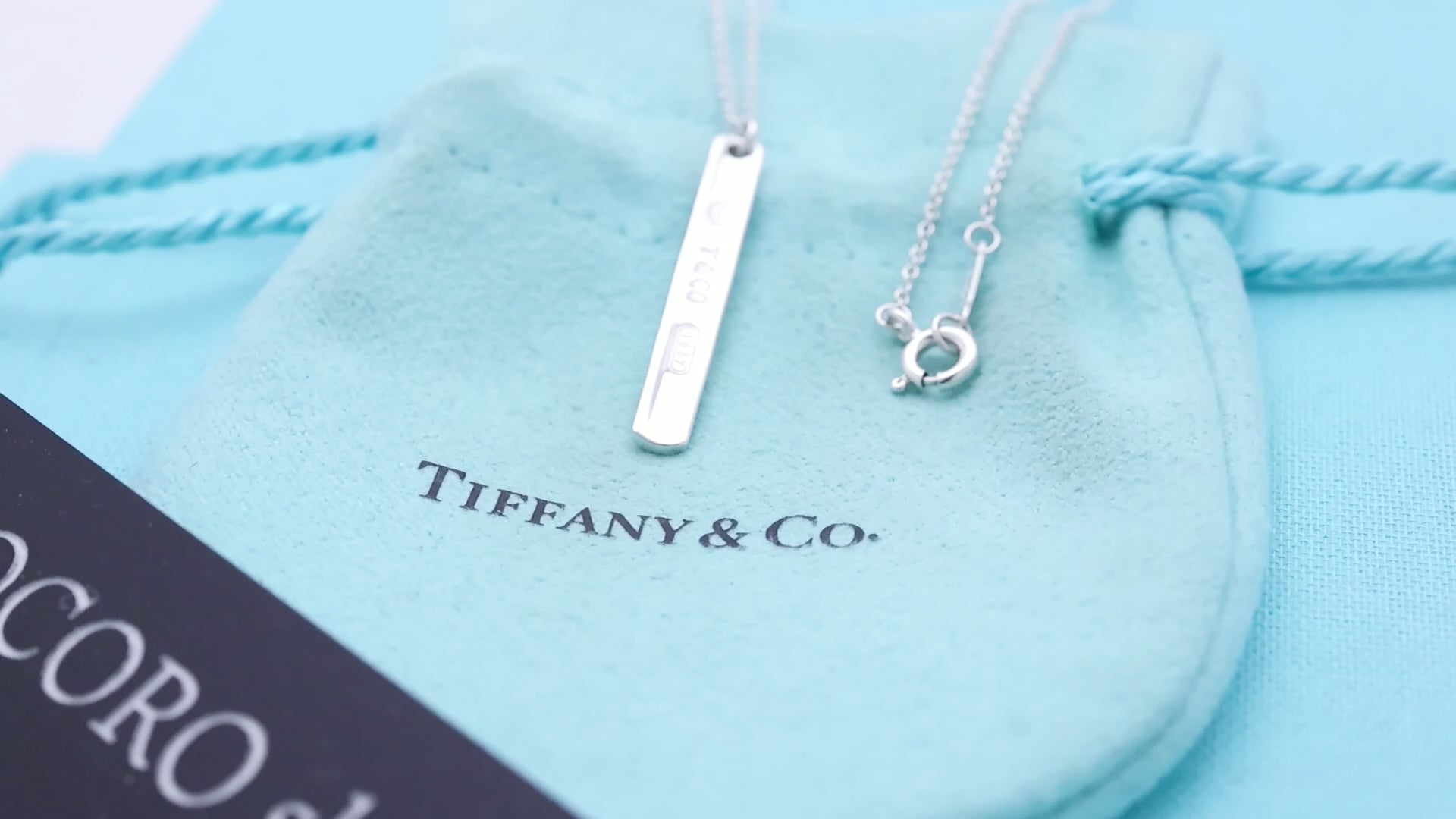 TIFFANY&Co. 1837 ナロー バー ネックレス AG925