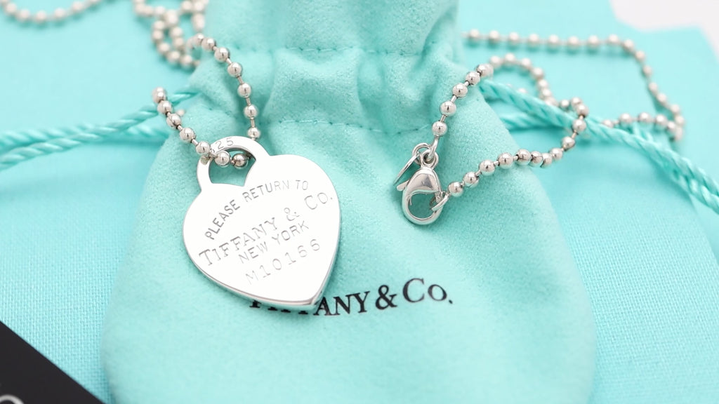 TIFFANY&Co. リターントゥ ティファニー ハート タグ ボール チェーン ネックレス AG925