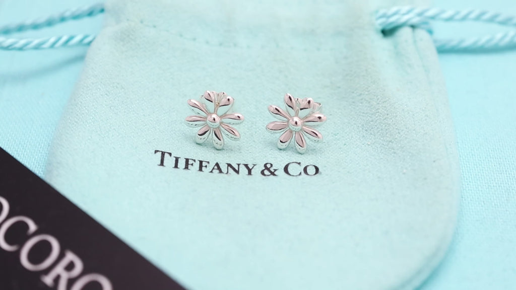 TIFFANY&Co. デイジー フラワー 花 スタッド ピアス AG925