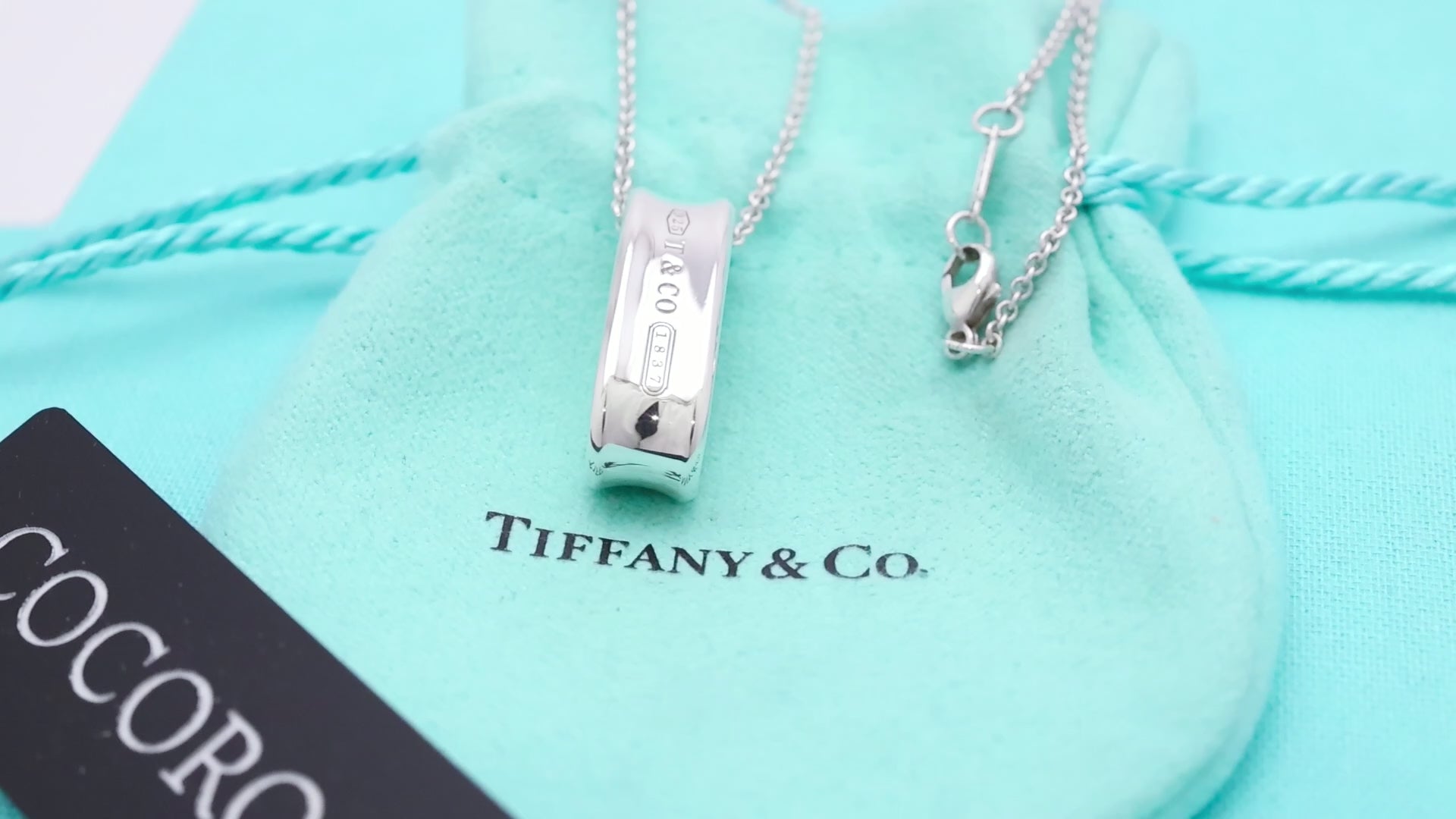 TIFFANY&Co. 1837 オーバル ループ ネックレス AG925