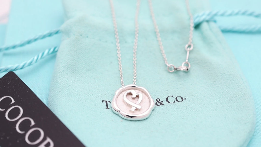 TIFFANY&Co. シーリング スタンプ ラビングハート パロマピカソ ネックレス AG925