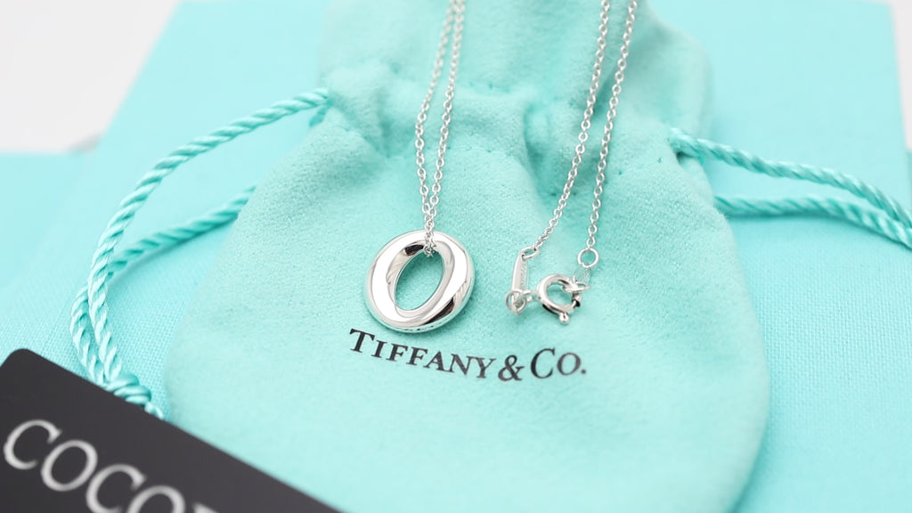 Tiffany & Co. Peretti Small Sevillana Necklace Sterling Silver 925