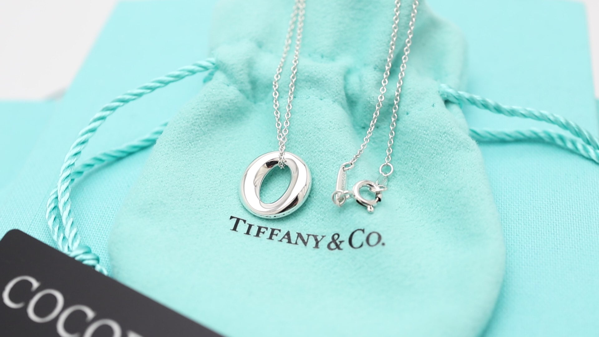 Tiffany & Co. Peretti Small Sevillana Necklace Sterling Silver 925
