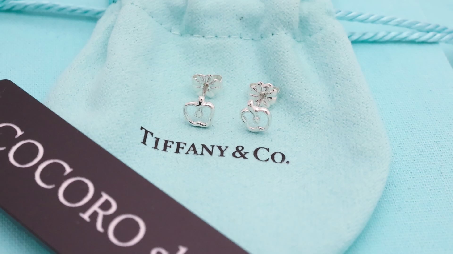 TIFFANY&Co.  ミニ アップル エルサペレッティ スタッド ピアス AG925