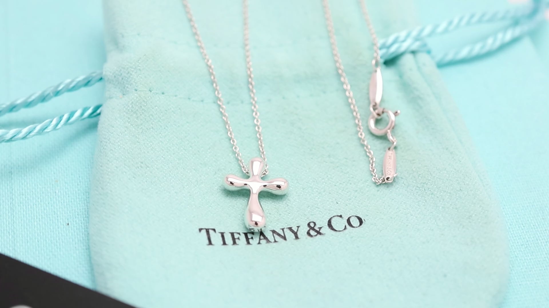 TIFFANY&Co. ミニ クロス エルサペレッティ ネックレス AG925