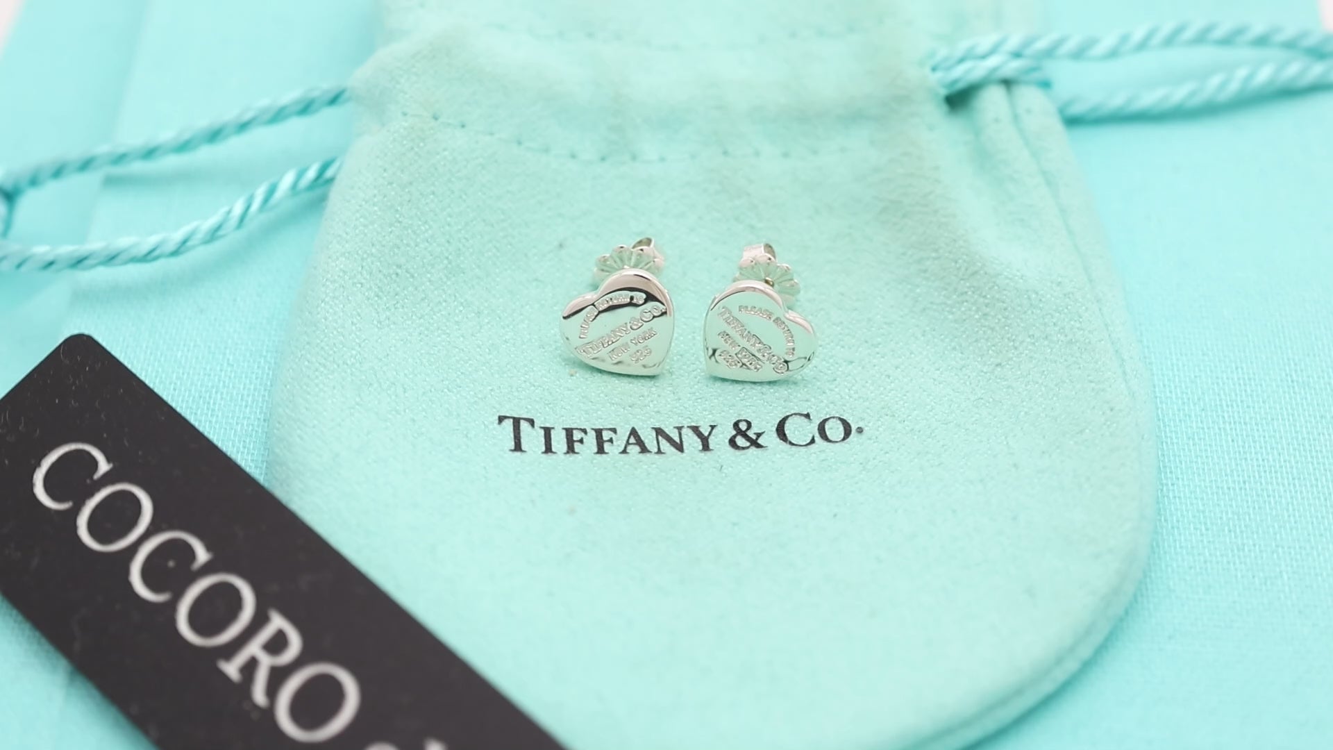TIFFANY&Co. リターントゥ ティファニー ハート タグ スタッド ピアス AG925