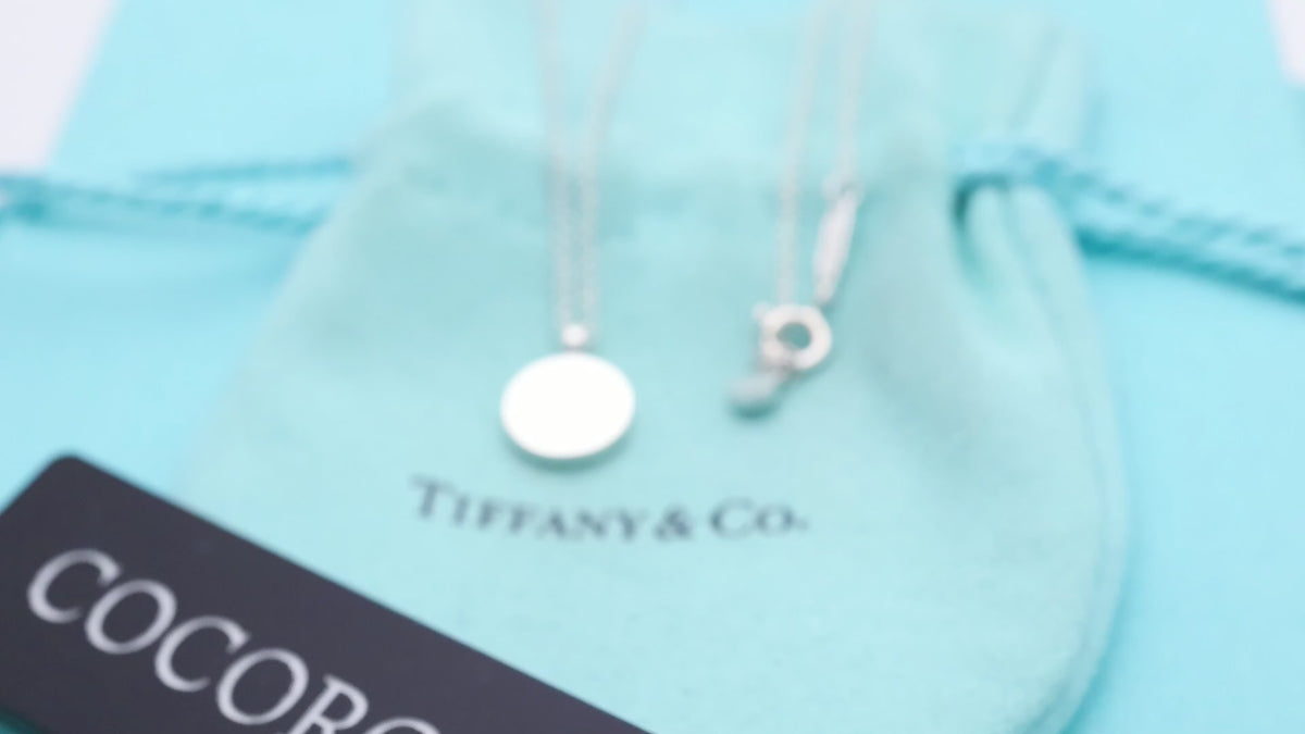 Tiffany & Co. Return to Round Necklace Sterling Silver 925 