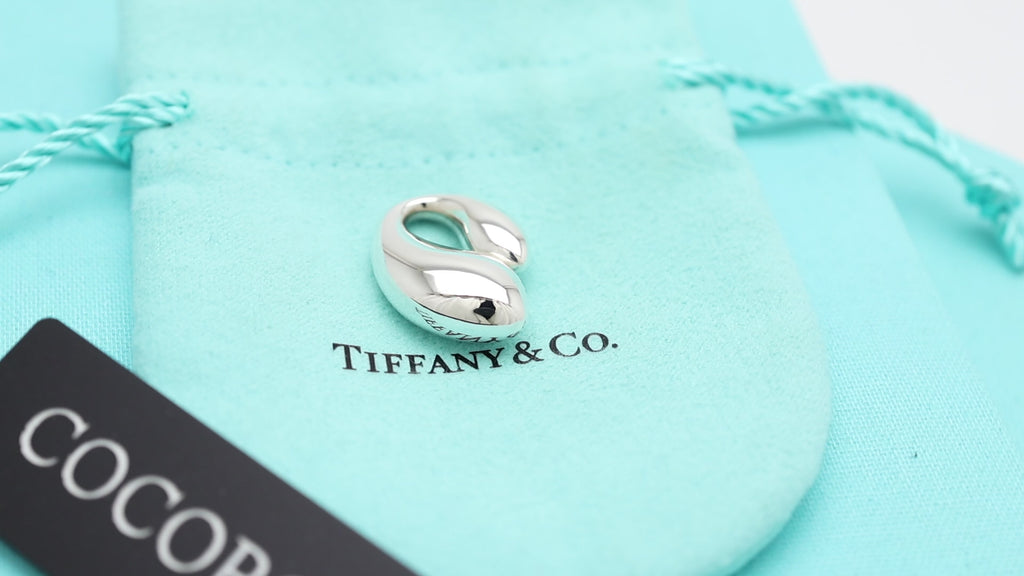 TIFFANY&Co. ダブル ティアドロップ エルサペレッティ チャーム AG925