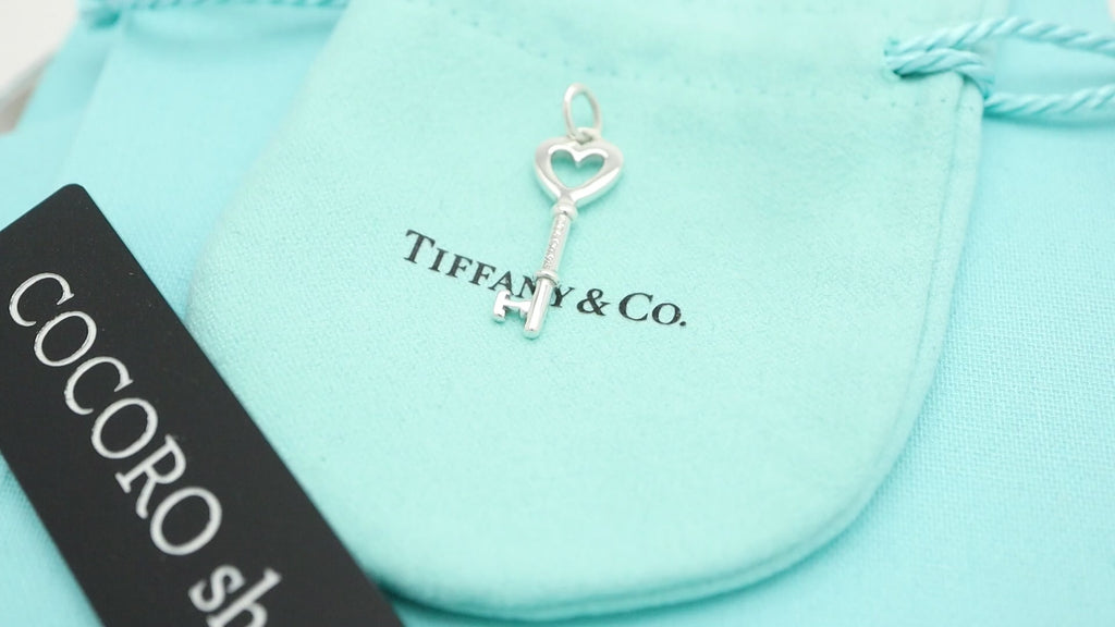 TIFFANY&Co.  オープン ハート キー チャーム AG925