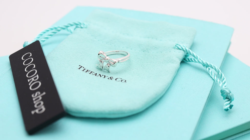Tiffany & Co. Mini Ribbon Ring Sterling Silver 925
