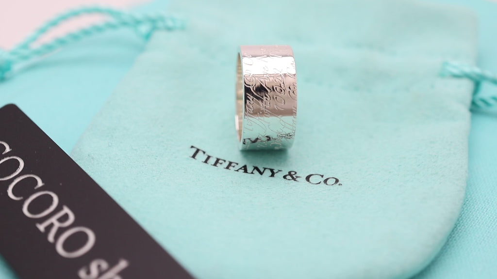 Tiffany & Co. Atlas Wide Ring Size 6.25 Sterling Silver 925