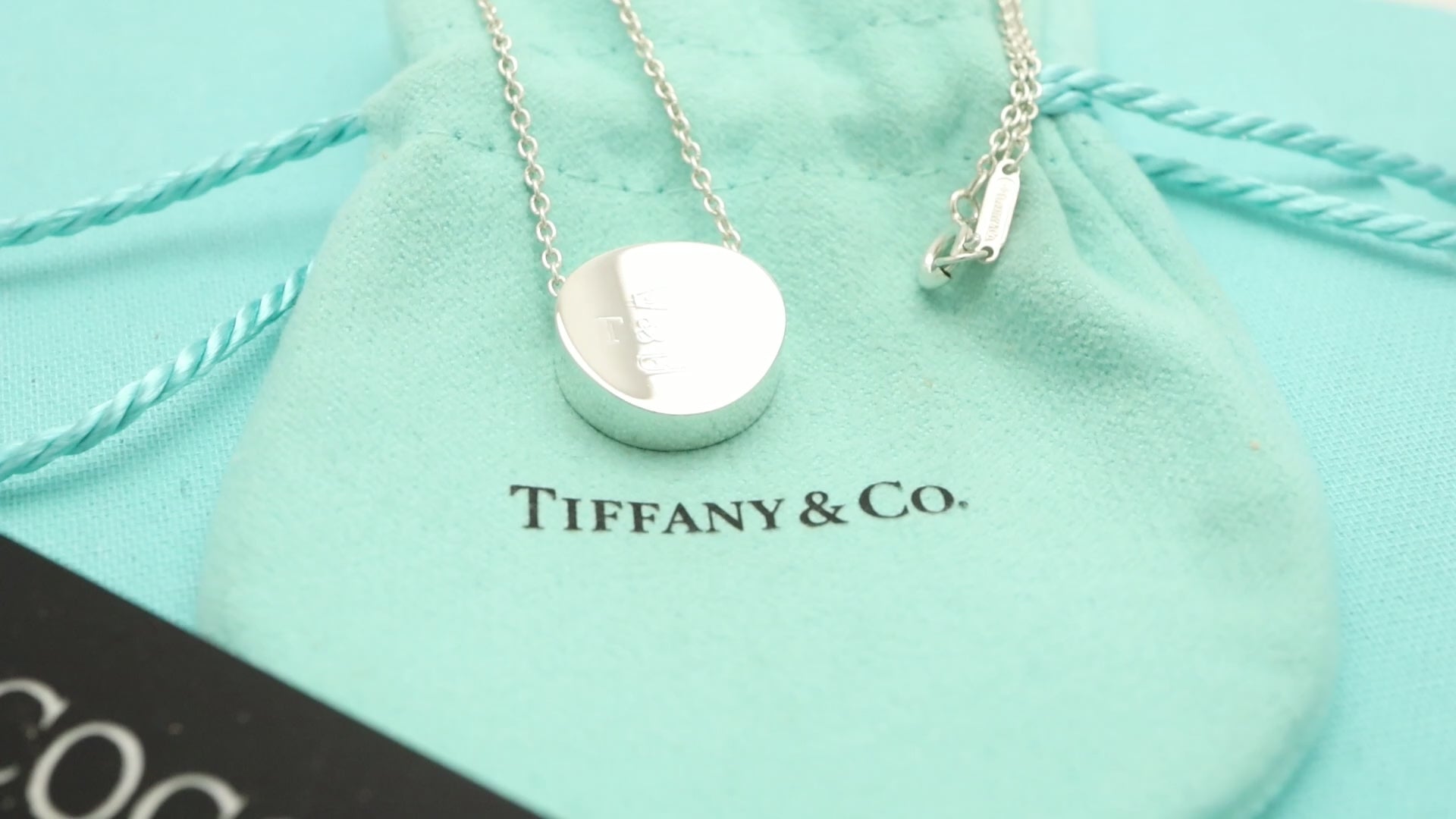 Tiffany & Co. 1837 Concave Circle Necklace Sterling Silver 925
