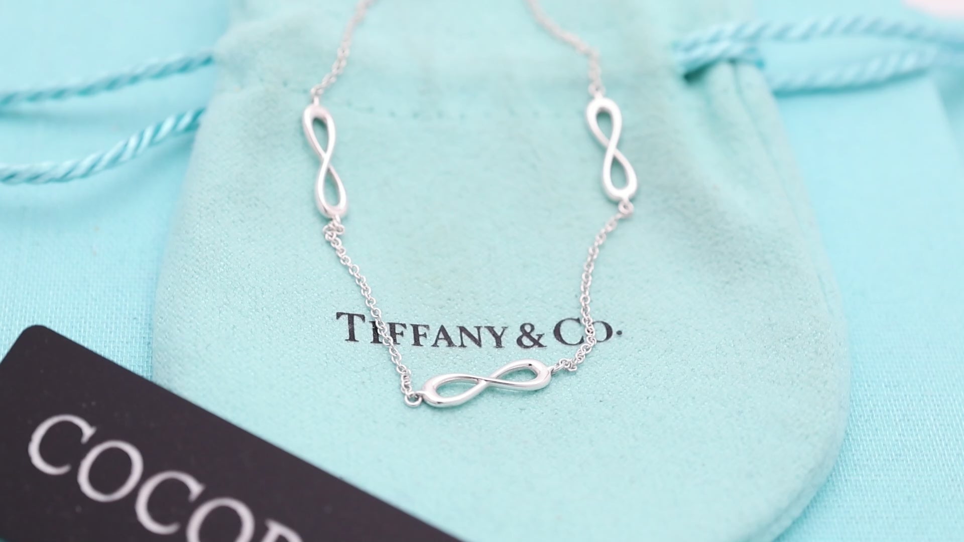 TIFFANY&Co. 3連 トリプル インフィニティ エンドレス ブレスレット AG925