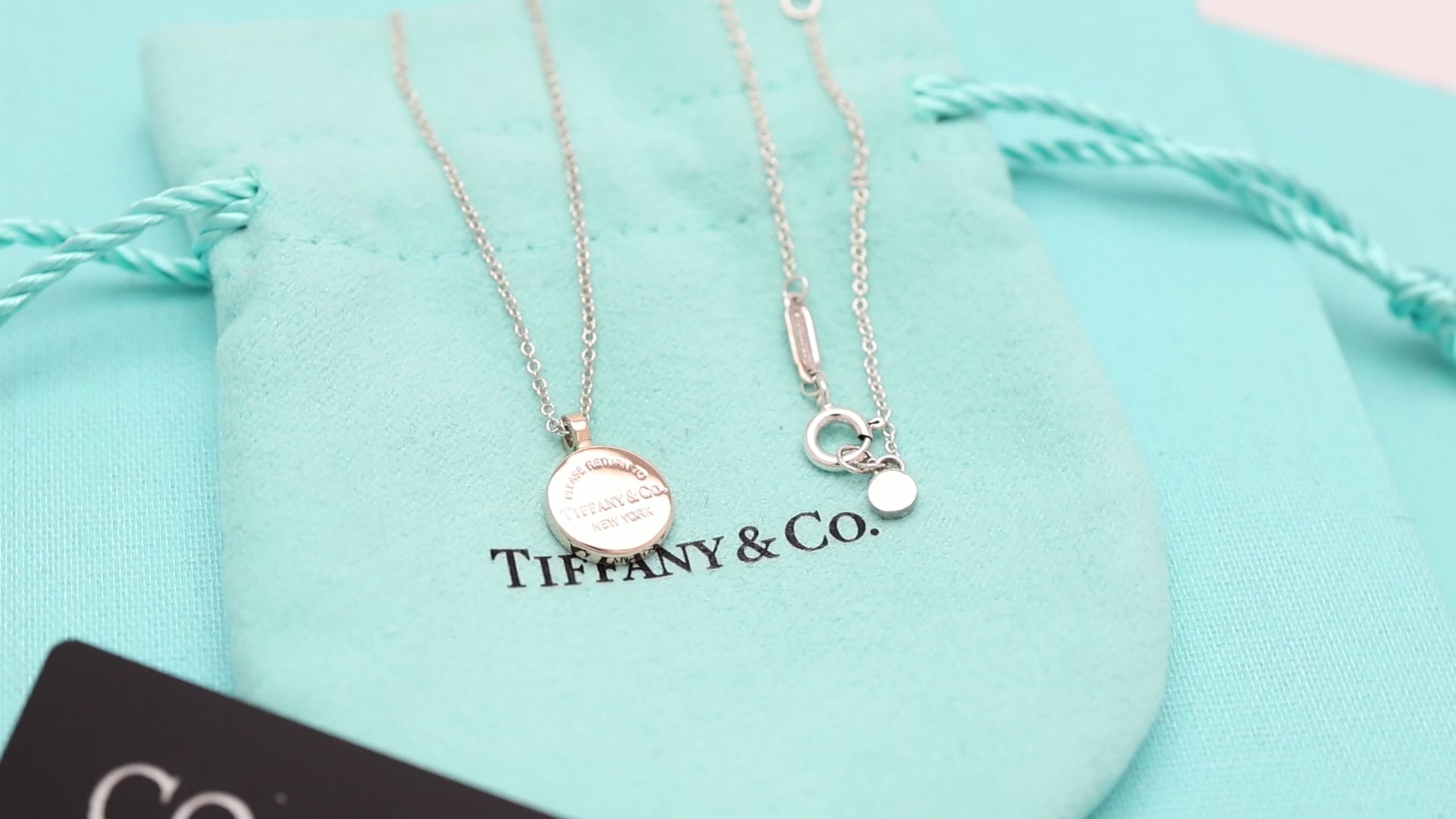 Tiffany & Co. Return to Round Necklace Rubedo & Sterling Silver 925 