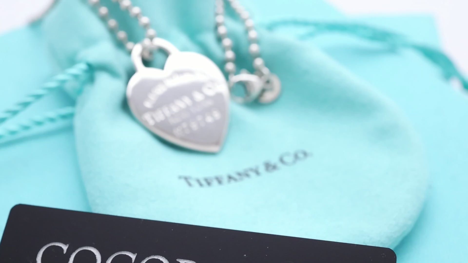 Tiffany & Co. Return to Heart Tag Long Chain Necklace Sterling Silver 925