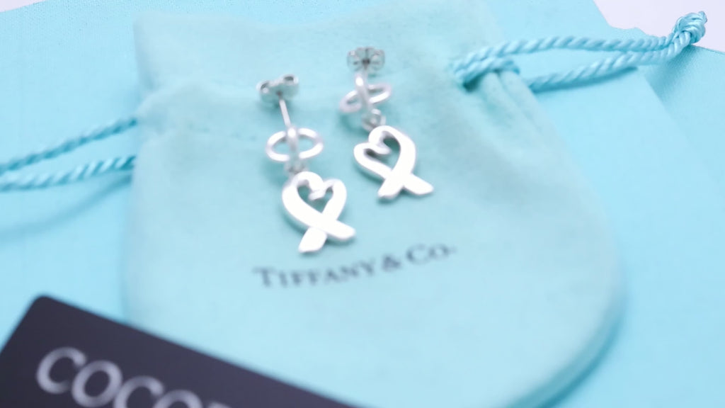 TIFFANY&Co. ラビングハート パロマピカソ ドロップ スタッド ピアス AG925