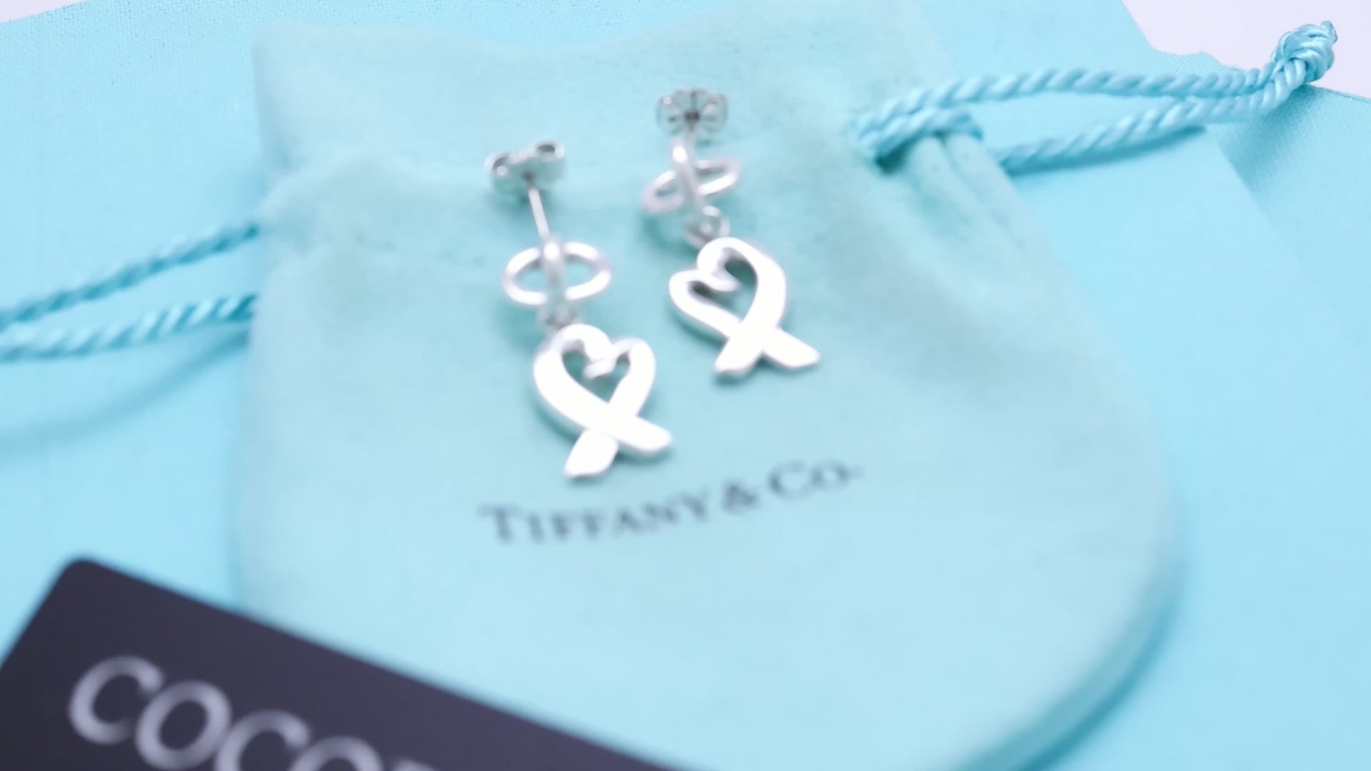 TIFFANY&Co. ラビングハート パロマピカソ ドロップ スタッド ピアス AG925