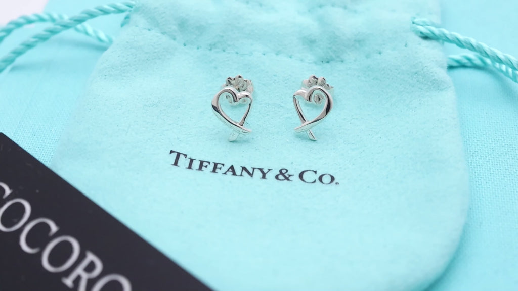 TIFFANY&Co. ラビングハート パロマピカソ スタッド ピアス AG925