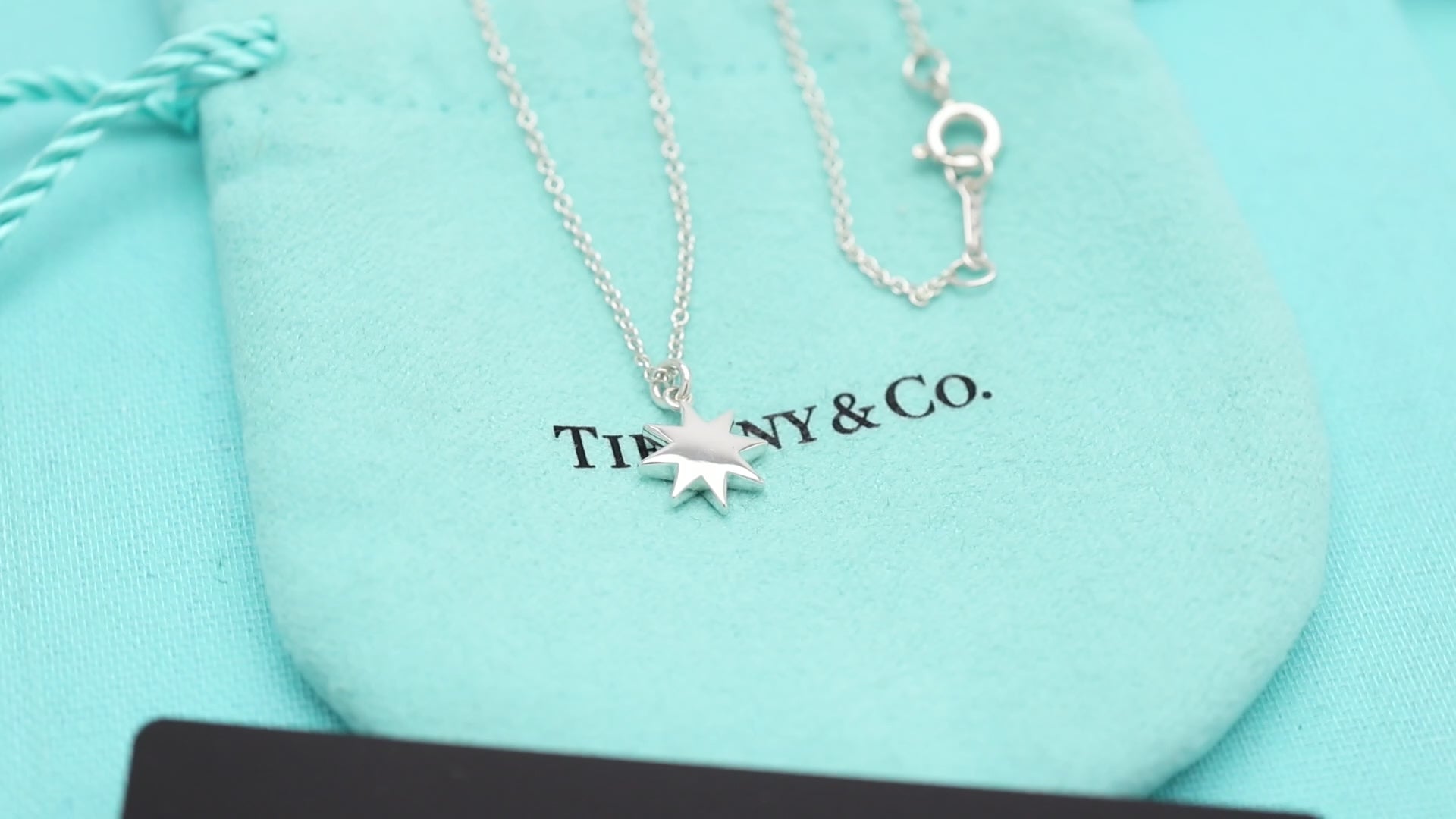  Tiffany & Co. Picasso Sun Star Pendant Necklace Sterling Silver 925 