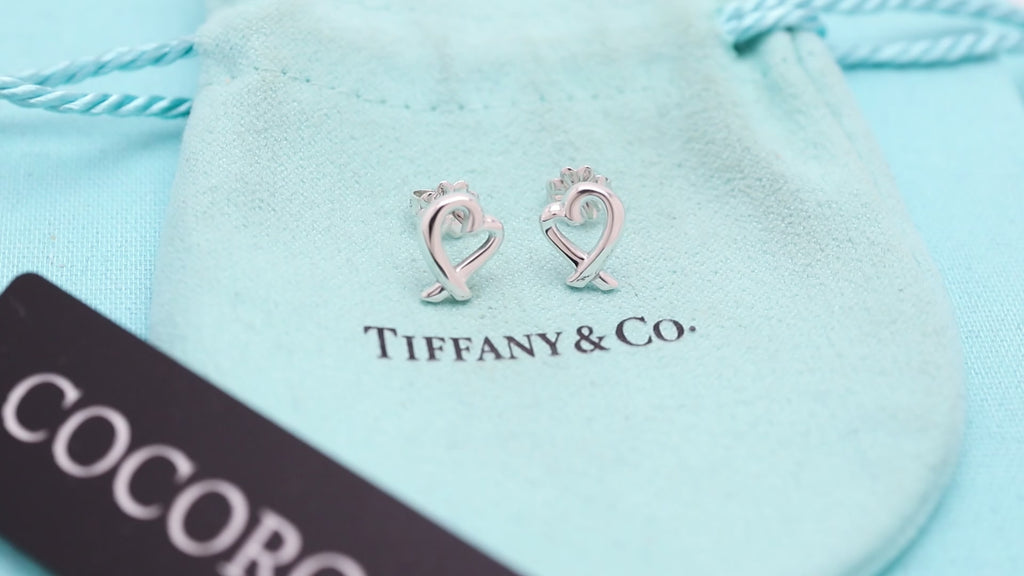TIFFANY&Co. ラビングハート パロマピカソ スタッド ピアス AG925