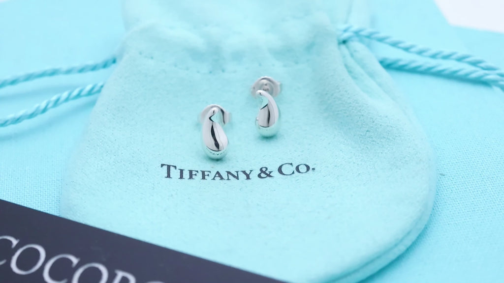 TIFFANY&Co. ティアドロップ エルサペレッティ スタッド ピアス AG925