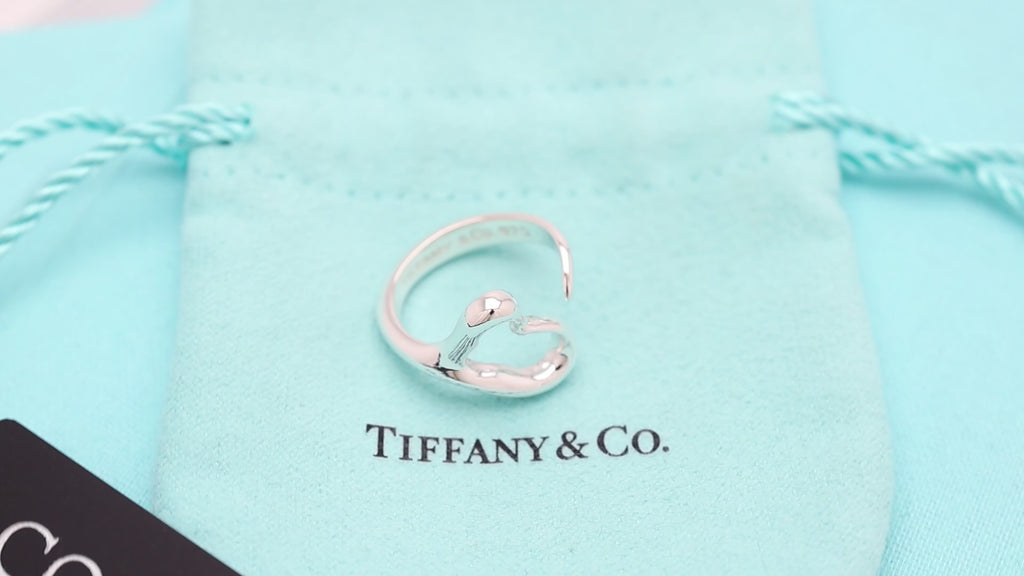 TIFFANY&Co. オープンハート エルサペレッティ リング 7 号 AG92
